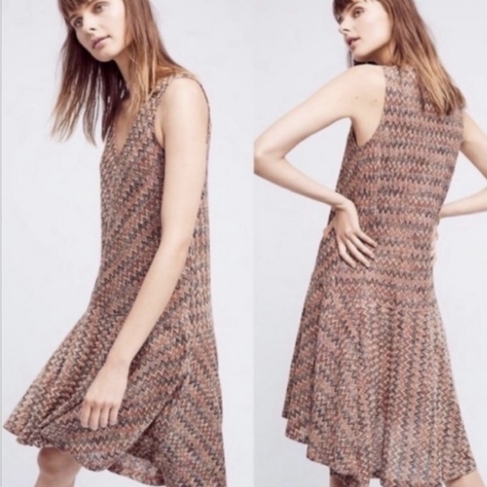MulticolorChevron Pattern Dress - Picture 4 of 5